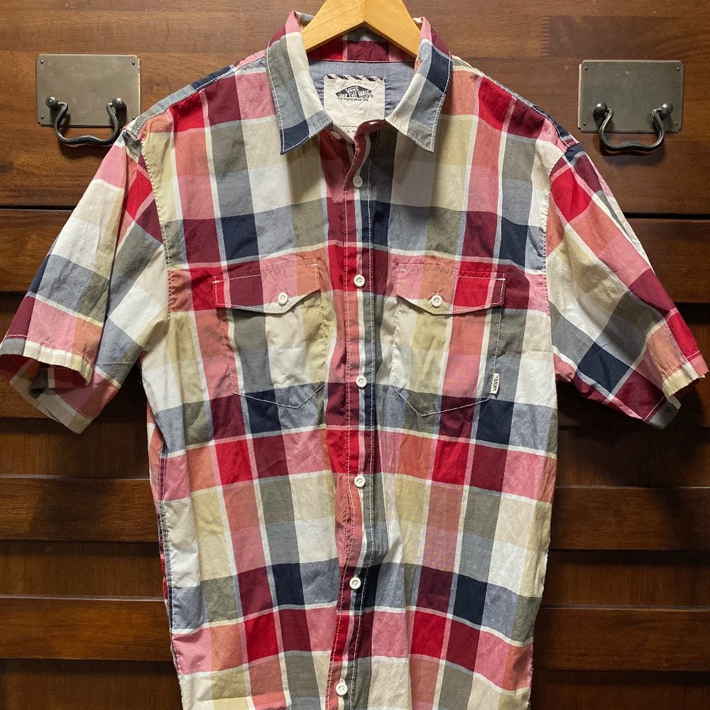 Vans Plaid BU SS Size L